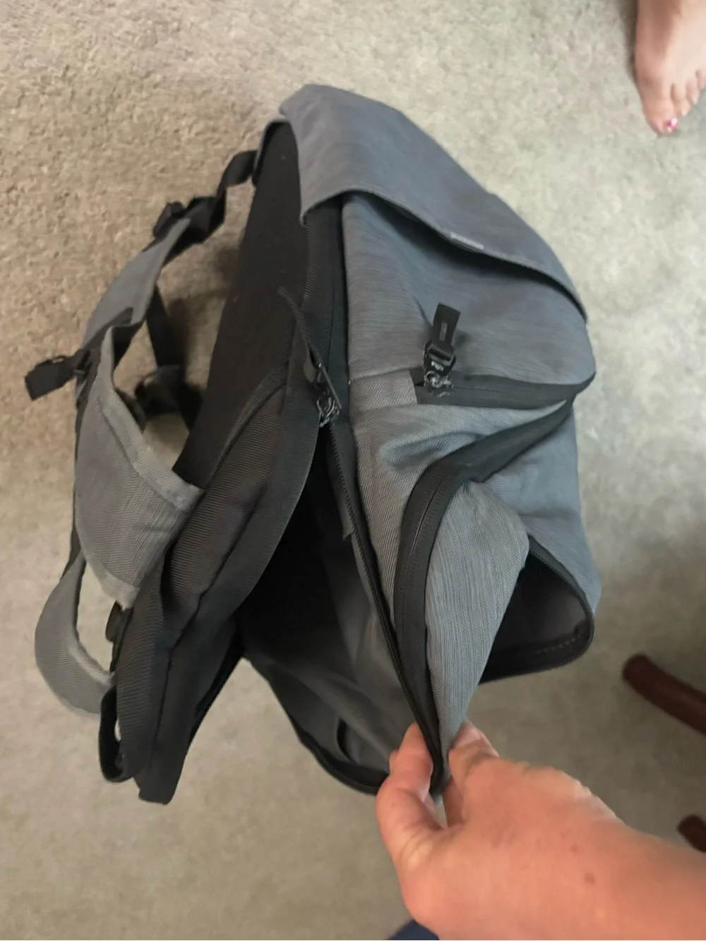 Nike gray Men's backpack